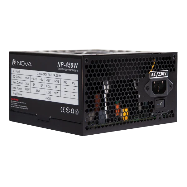 پاور کامپیوتر 450 وات نوا مدل NOVA NP-450 80Plus