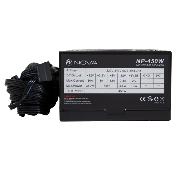 پاور کامپیوتر 450 وات نوا مدل NOVA NP-450 80Plus - Image 3