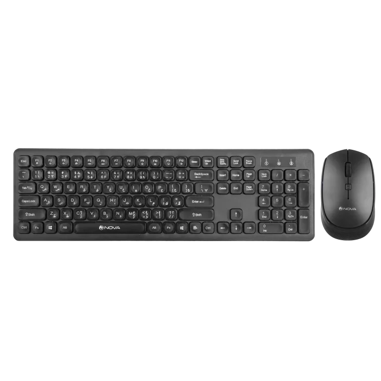 خرید اینترنتی موس و کیبورد بی سیم نوا مدل Nova NKM-1401WL