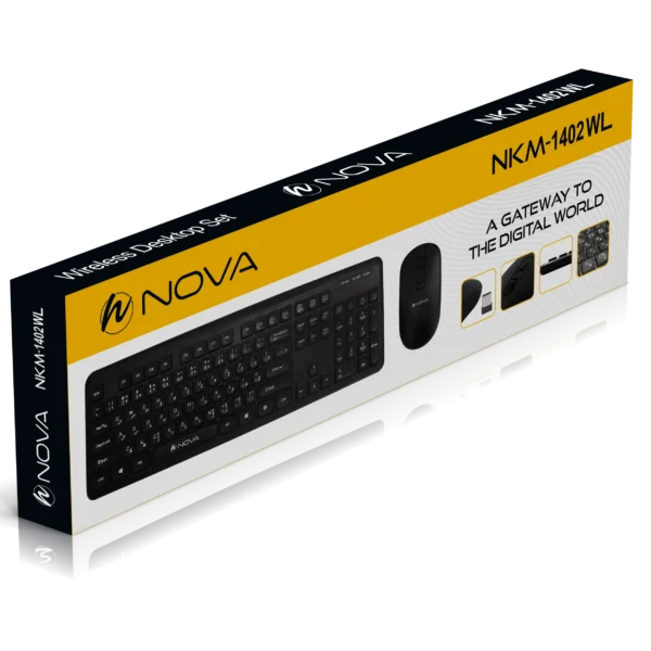 موس و کیبورد بی سیم نوا مدل NOVA NKM-1402WL - Image 8