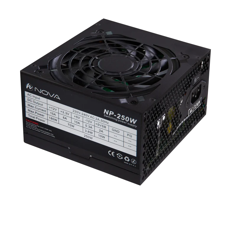 خرید اینترنتی پاور کامپیوتر 250 وات نوا مدل NOVA NP-250 80Plus