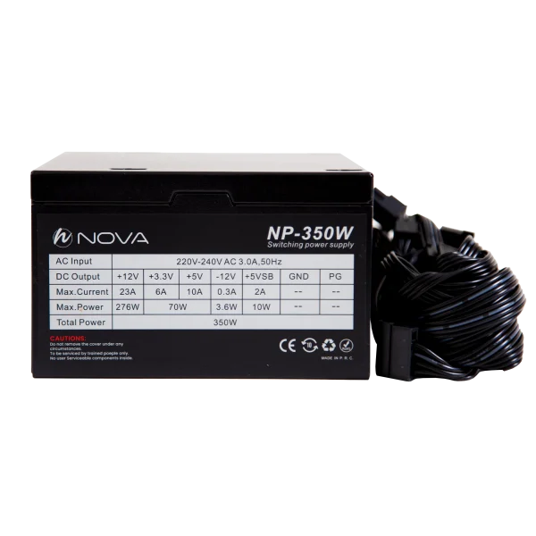 پاور کامپیوتر 350 وات نوا مدل NOVA NP-350 80Plus - Image 4