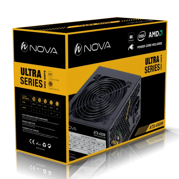 پاور کامپیوتر 450 وات نوا مدل NOVA NP-450 80Plus - Image 6