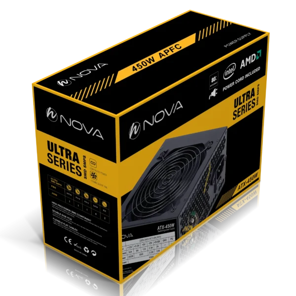 پاور کامپیوتر 450 وات نوا مدل NOVA NP-450 80Plus - Image 5
